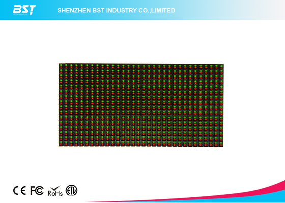 16 x 32 Punten 10mm van de de Vertoningsmodule van de Pixelhoogte 1R1G Geleide dubbele kleur 1/4 Aftasten het Drijven