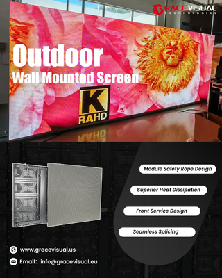 OE-serie 5000nits Outdoor LED Display IP65 Rated 23.5kg Panels