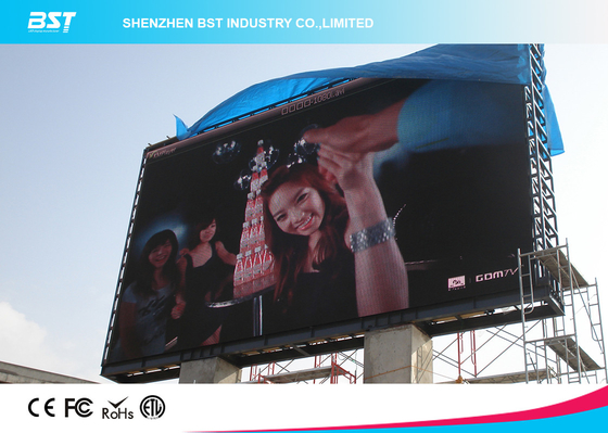 Hoge vernieuwingssnelheid 6mm pixel pitch Full Color Outdoor LED Display voor dynamische reclame