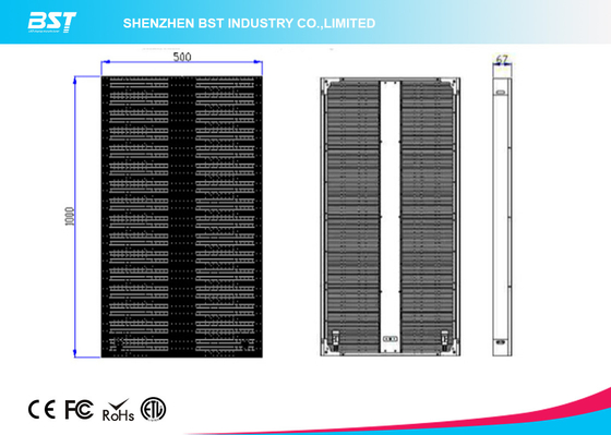 Volledige kleur P10 Led Curtain Display en High Refresh Stage Led Curtain Panel