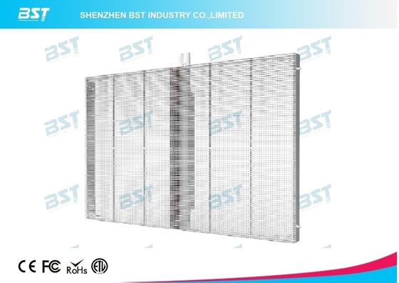 P5mm Transparante LED-scherm Display, Flexibel glas reclame led-scherm diffrerent vorm