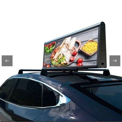 Full Color 4G Wireless P3 Taxi Top Screens 40000 pixels per m2 Waterdicht IP65 OEM