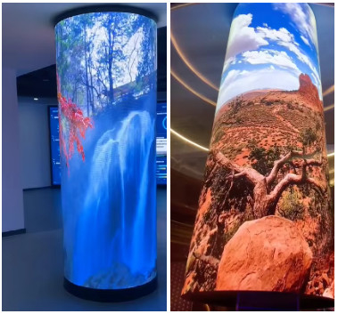 Op maat gemaakte P4 gebogen LED-videowand Indoor Eye-catching reclame-LED-schermen