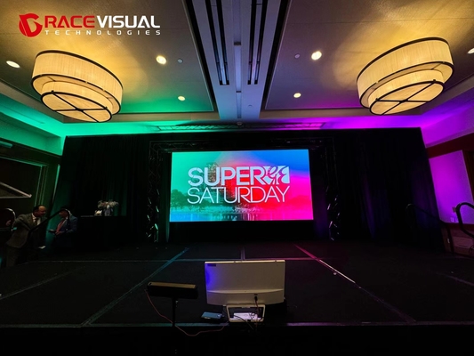 7680HZ P2.9 Indoor Full Color Led Screen voor evenementen 500mmx1000mm Kasgrootte IP40