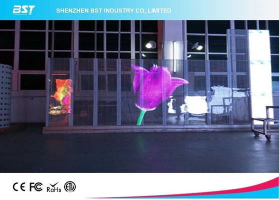 Lichtgewicht LED-transparante mesh-scherm P10 volkleurenscherm voor snelle installatie