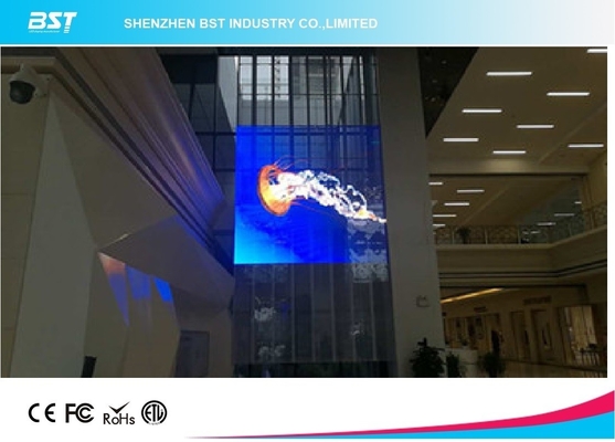 Lichtgewicht LED-transparante mesh-scherm P10 volkleurenscherm voor snelle installatie