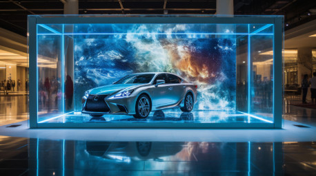 TSR-serie P3.9-7.8mm Transparent Led Display 7680HZ & 5000nits