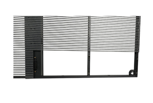 P3.9-7.8 Transparante buiten LED-scherm met een hoge helderheid van 5500 nits en een vernieuwingssnelheid van 3840 Hz