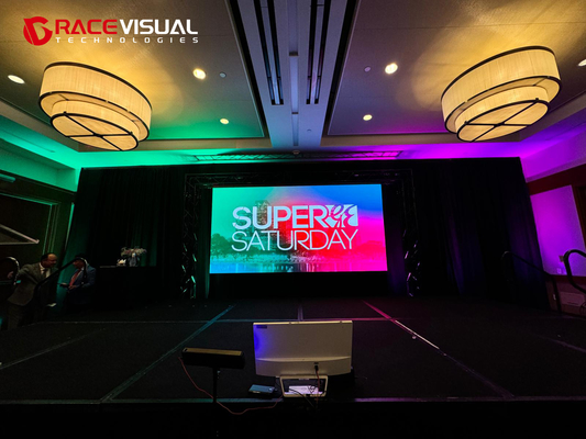 Professionele Indoor Events Reclame LED Display IRB Series 600 nits Helderheid 7680 Hz Verfris 500×500 mm Modulaire kasten