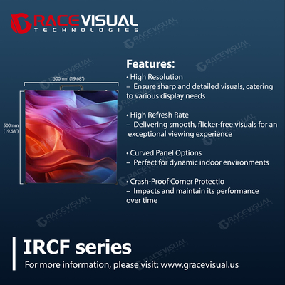 IRCF-serie Indoor Flexible LED Display Panels 7680Hz verversingsfrequentie