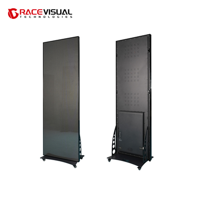 IP-serie P2.5 640×1920mm Indoor LED Poster Display Een veelzijdige displayoplossing met 16bit grijze schaal en mobiele wielbasis