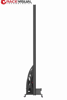 IP-serie. Sleek P2.5 LED-poster. 640×1920mm met 16 bit grijschaal en mobiele wielbasis voor flexibele indoor advertenties.