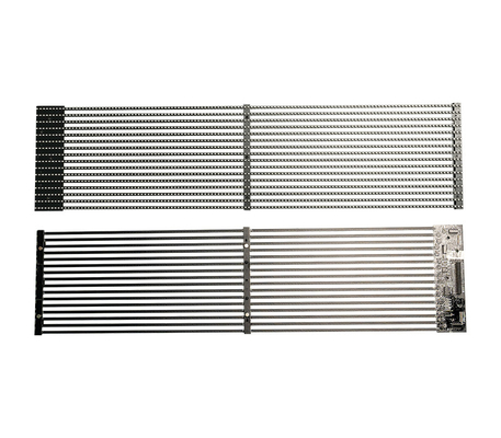TSF-serie ¢ geavanceerd P3.9 ¢ 7.8 transparant LED-display 3840Hz vernieuwingssnelheid, 500×1000mm panelen, ideaal voor hoge resolutie