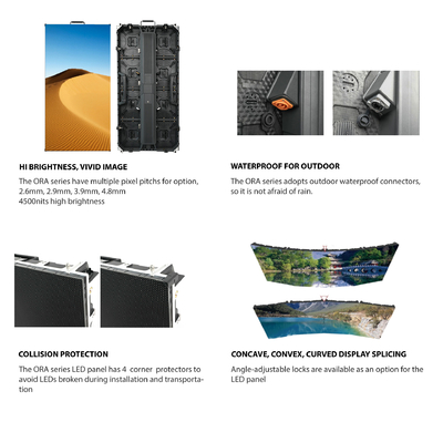 LED-paneel van de ORA-serie, 7680 Hz, voor verhuur en podiumtoepassing in het buitenleven