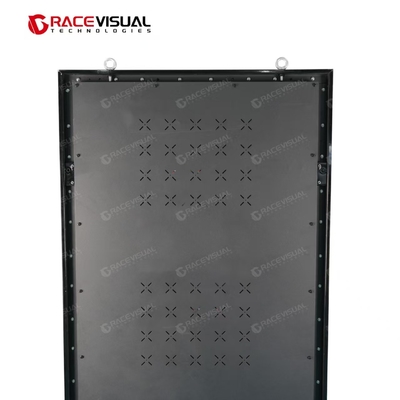 IP-serie. Sleek P2.5 LED-poster. 640×1920mm met 16 bit grijschaal en mobiele wielbasis voor flexibele indoor advertenties.