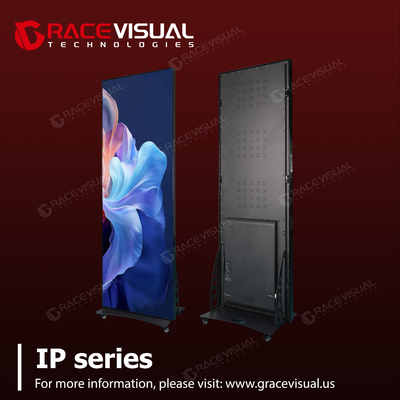 IP-serie P1.86 en P2.5 Indoor LED Poster Display-640x1920mm grootte kast met 7680hz vernieuwingsfrequentie,geschikt voor winkelcentrum, winkel, conferentieruimte en tentoonstelling