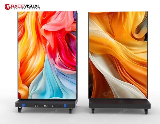 Kleine grootte binnenvloer-opstaande opvouwbare LED-display poster scherm, gemakkelijke opslag, gemakkelijk vervoer